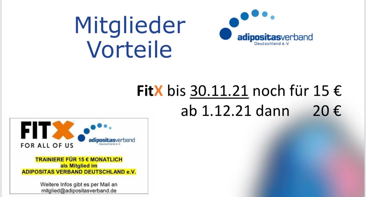 FitX- Vorteil bis 20.11.2021